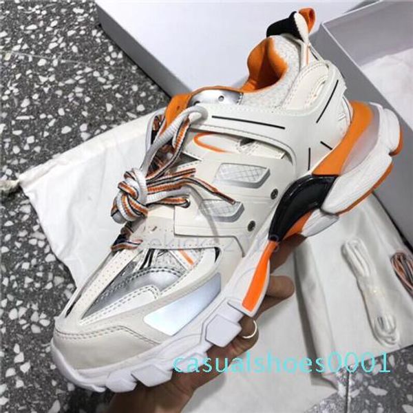 

triple s track 3.0 casual shoes man woman sneaker lace-up mixed colors fashion lace up grandpa trainer designer shoes aq01 aq05, Black
