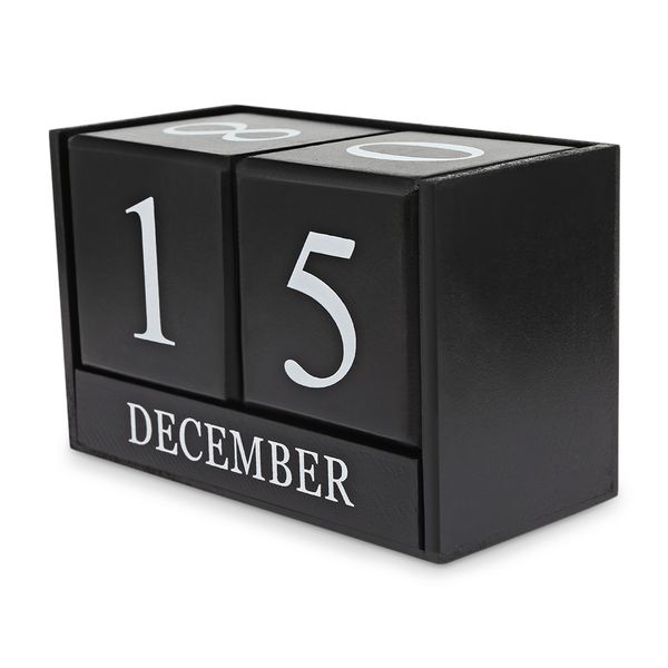

creative deskwooden manual calendar office decoration