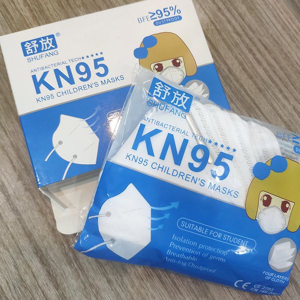 

Детские маски KN95 СЕ FFP2 сертификат фильтрации анти пыли бактериальных ребенка KN95 Маска пыле защитная детская маска лица рот обложка