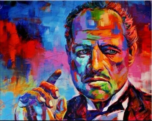 

the godfather portrait pop art oil painting on canvas wall art home decor handcrafts /hd print large picture 190924