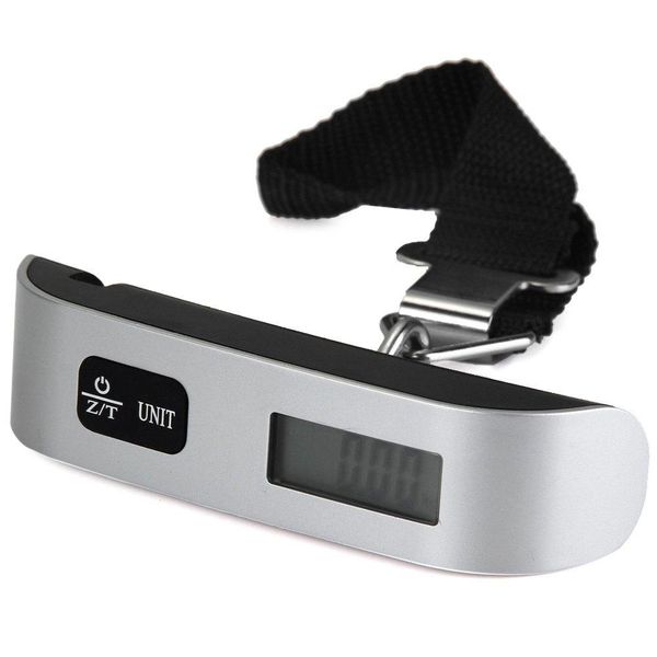 

50kg capacity mini digital luggage scale hand held lcd electronic scale electronic hanging scale thermometer weighing device 35pc