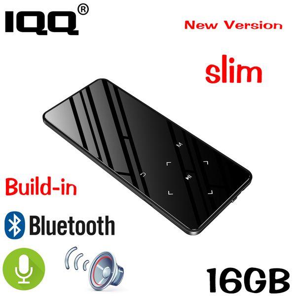 

iqq bluetooth 4.2 touch screen mp3 player bulit-in 16gb hifi lossess portable slim mp3 player with fm/ record suite for running