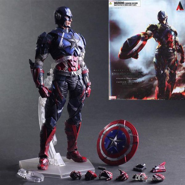 

movie figure 28 cm the avengers captain america 1/6 joint movable pvc action figure model collectible toy doll lol kids toys