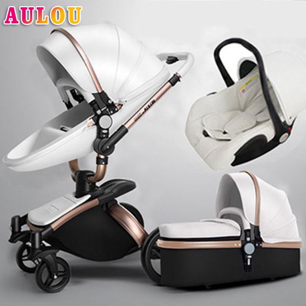 

aulon oyun long baby trolley cortical bi-directional high-view shock absorber baby carriage can sit in the cart