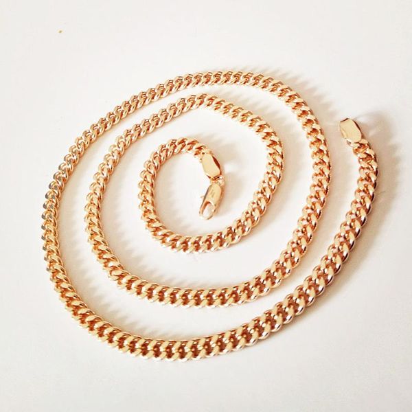 

chains neclase women necklace 585 color jewelry classic 5mm wide 60cm long designs for, Silver