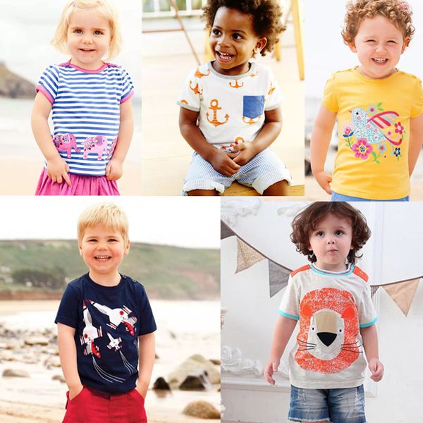 

Embroidery kids designer clothes Girls t-shirts Cotton Striped Children Tee Cartton Elephant Cat Plane Flower Kids Designer Clothes Girls