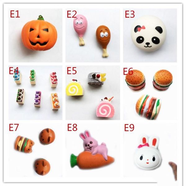 

2017 style squishy toy carrot and rabbit slow rising soft squeeze cute cell phone strap gift stress for children decompression toys