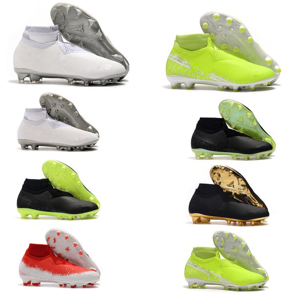 

2019 phantom vsn vision elite df fg new lights under the radar fully charged mens high ankle soccer cleats breathable football shoes