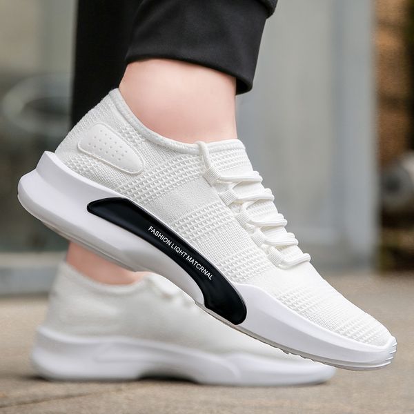 

traano shoes for man 2019 summer causal breathable mesh tenis shoes male black white outdoor walking sneakers footwear cc-224-3