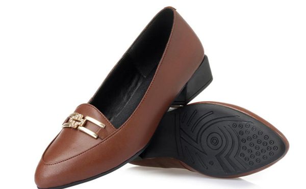 

2019 women's shoes in spring and autumn with new style low heel pointed end@110, Black