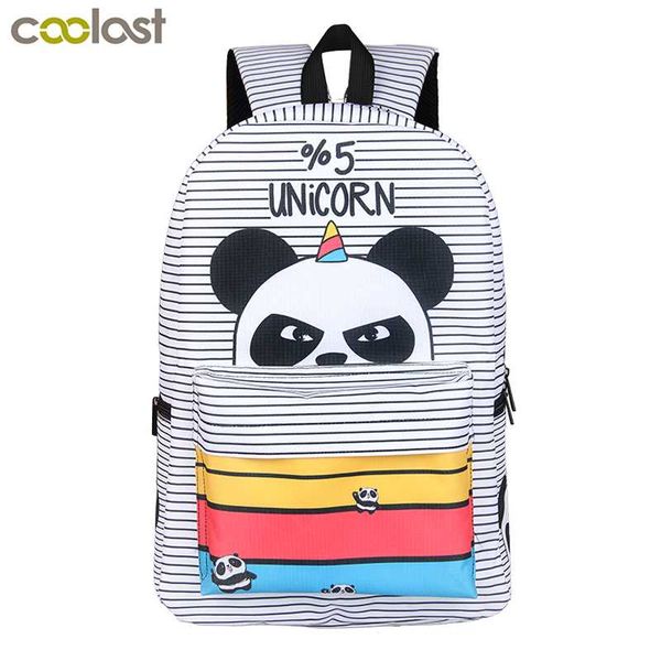 

kawaii 5 percent unicorn panda backpack for teenage girls children school bags cartoon backpack kids book bag schoolbags gift