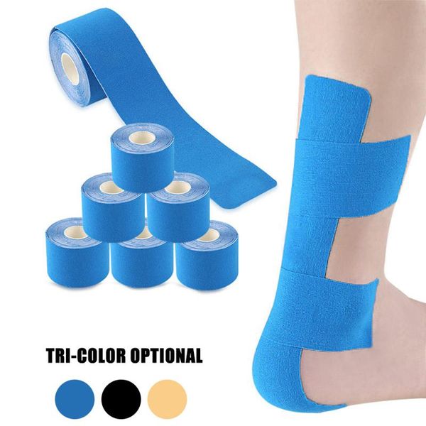 

25cm elastic kinesiology tape muscles sports relief sticking knee pads support gym fitness