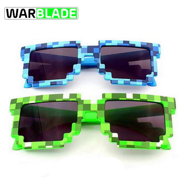 

warblade kids sunglasses smaller size sunglasses mosaic boys girls pixel eyewares novelty children gift fietsbril