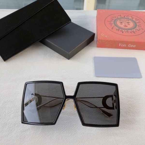

2020 new arrival drr acetae square shape women oversized square acetate sun glass famele with original case, White;black