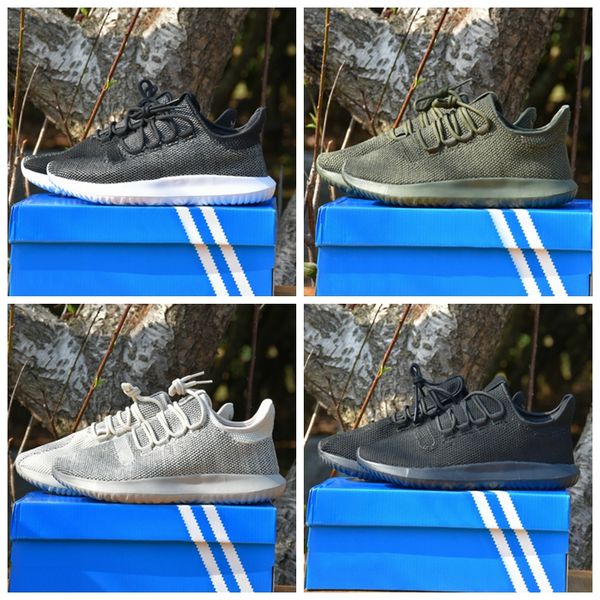 

originals tubular shadow breathable men and women running shoes knit core black white cardboard tubular shadow 3d bots training shoes