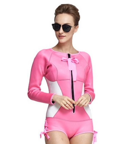 

sbart new neoprene scuba wetsuit 2mm one piece swimsuit rashguard women diving suit surfing beach wear long sleeve bathing suits