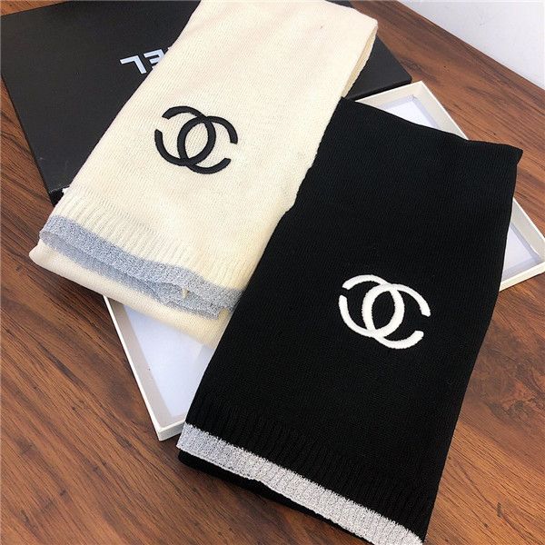 

luxurious scarf new style [silver line edge shawl] knitted long scarf 2019 new fashion silver line border knitted wool scarf, Blue;gray
