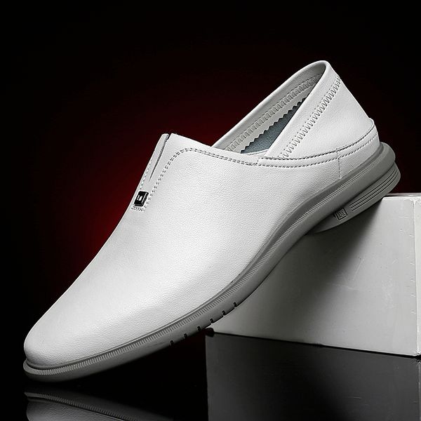 

2020 loafers shoes for men slip on black shoes mens wearable leather man sneakers fashion casual driving moccasins mens