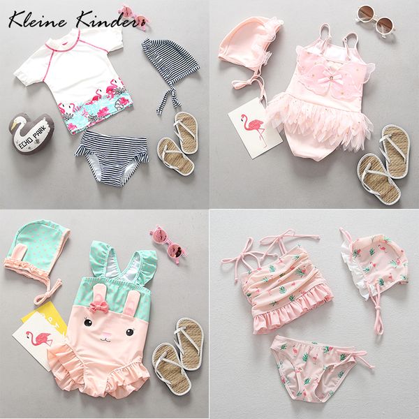 

baby girl flamingo swimwear children's swimsuit cartoon lovely bathing suit swimsuits for girls kids bikini tankini beachwear
