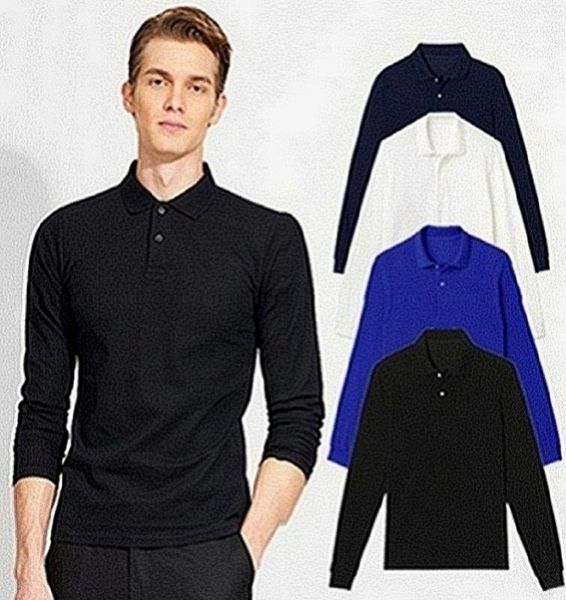 

mens designer polo shirts men s luxury designer polo shirts classic comfortable long sleeve itaj, White;black