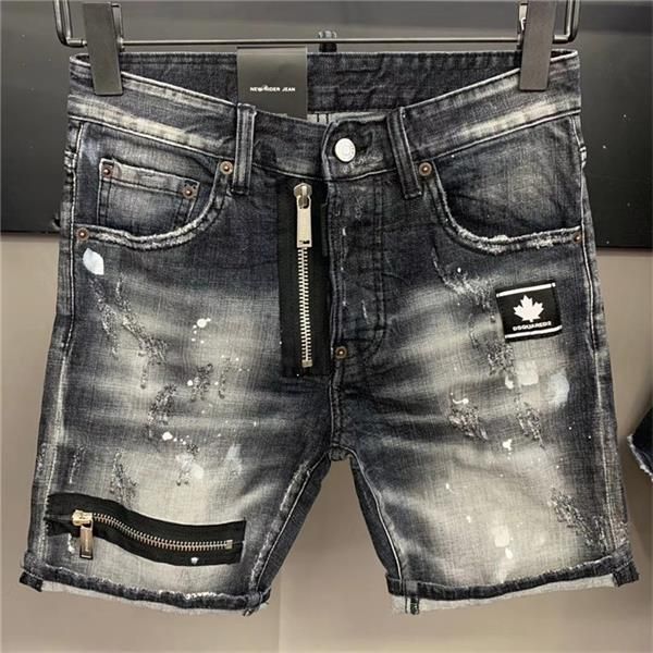 

fashion men hip-hop biker jeans striped cotton denim crossing men casual pant designer jeaans short, Blue