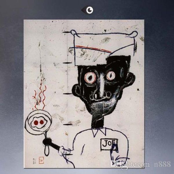 

jean michel basquiat "eyes and eggs" hiigh quality handmade & hd printed art painting home decor wall art on canvas multi sizes g1