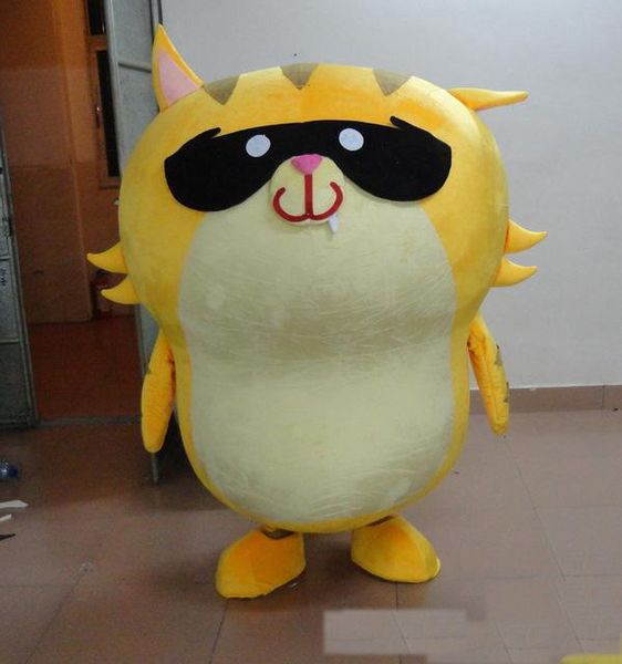 2019 trajes da mascote do gato amarelo de alta qualidade para venda anime traje do carnaval vestido de Halloween festa de crianças para o evento do partido de Halloween