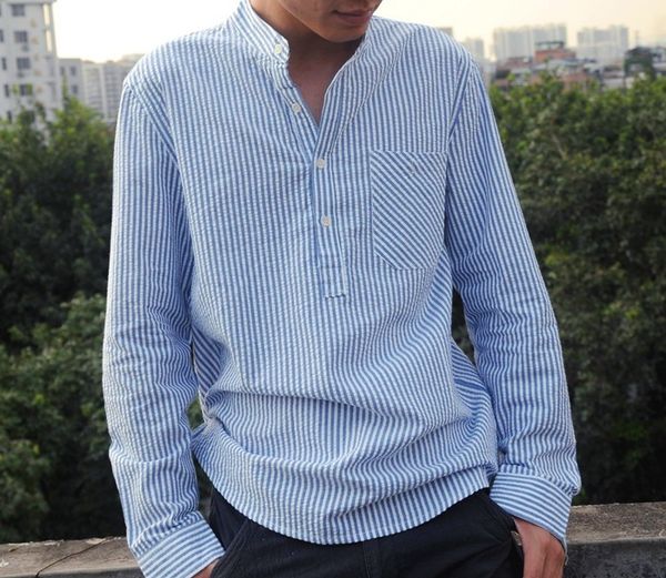 

men's casual shirts eu size fashion mens pullover long sleeve striped shirt men social business camisa masculin chemise homme ts-528, White;black
