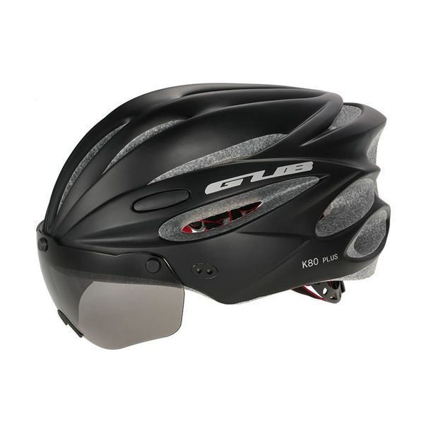

gub bicycle helmet bike cycling adjustable safety helmet with visor len black