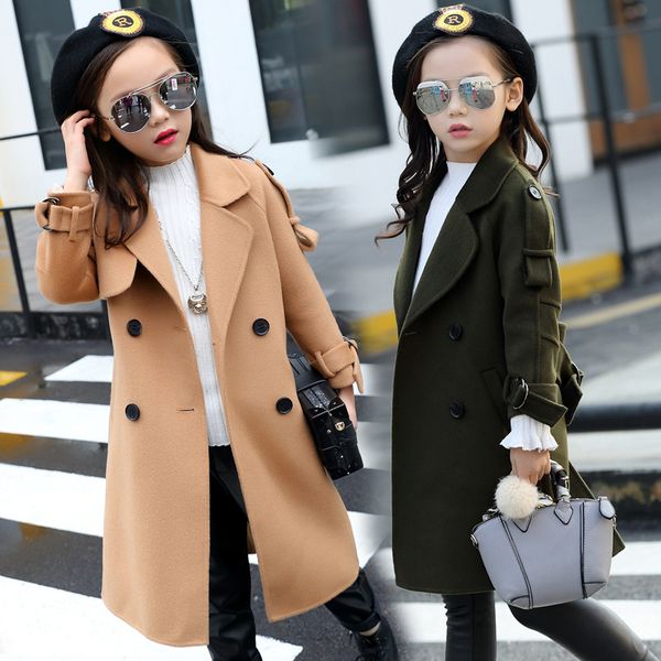 

girls winter clothing 2018 winter new korean version plus velvet coat children's jacket student windbreaker tide, Camo