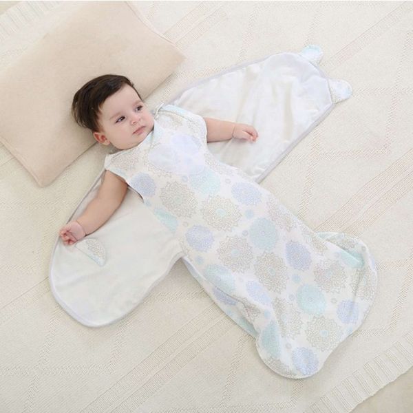 

cotton swaddle baby sleeping bag 4 seasons use wearable sleep blanket product for long night sleep excellent gift fo