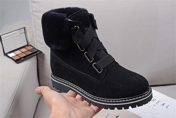 

designer women winter booties snow doc shoes boots 2019 australia wgg martin martens girl dr sneakers chaussures snow ankle classic 35-40 j7, Black