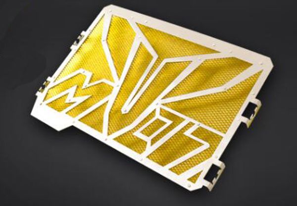 

modi motorcycle radiator grille guard cover for mt-07 300cc xmax yellow