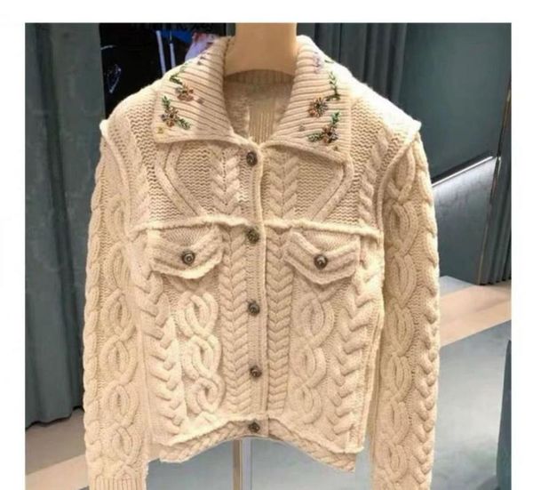 

ws0130 fashion women's sweaters 2020 runway luxury european design party style women's clothing, White