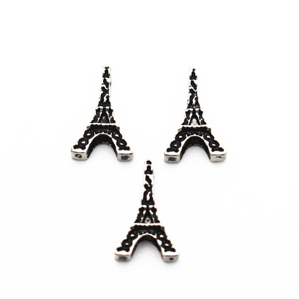 

new arrival 20pcs/lot eiffel tower alloy floating charms living memory floating lockets charms for diy accessory, Bronze;silver