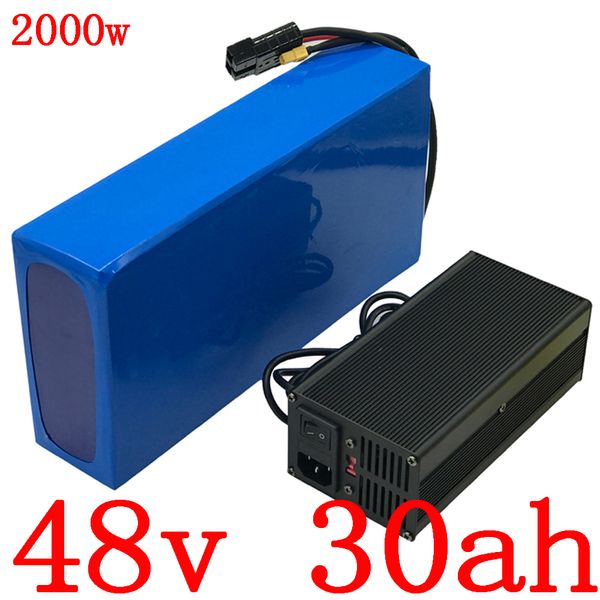 

1000w 1500w 2000w 48v li-ion battery pack 48v 30ah 48v lithium battery electric scooter ebike battery with bms and charger 50a