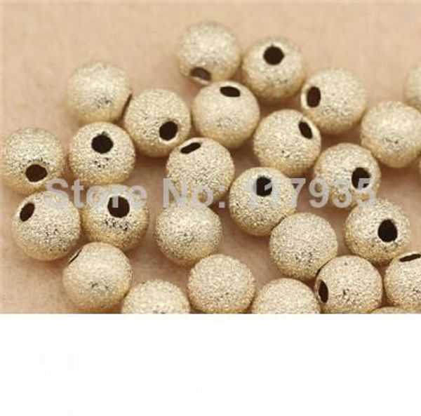 

оптовая продажа 20beads много качество чистая медь прокатанная 14k золото заполненные 3-8mm распорка тусклая полировка круглые свободные бус, Silver