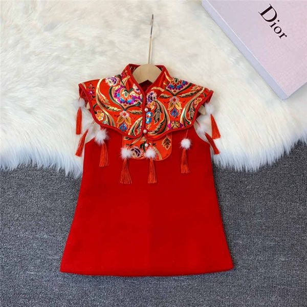 

20192019 new new year children's dress190719#08, Red;yellow