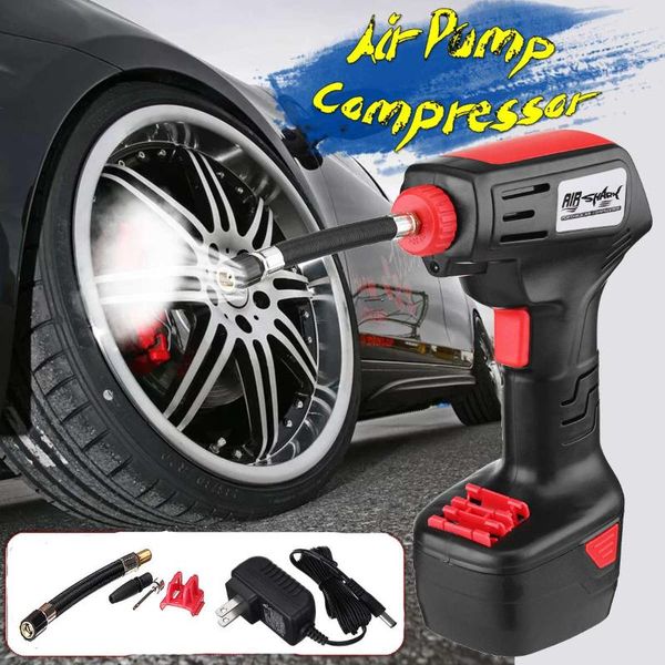 

12v automatic cordless tire inflator air compressor pump lcd digital portable tire inflator electric air pump compressor new