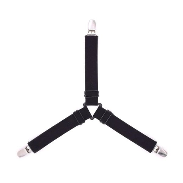 

1pc three-head clamp clip holder sets sheet strips adjustable length triangles sheet mattress clip bed sheet fasteners