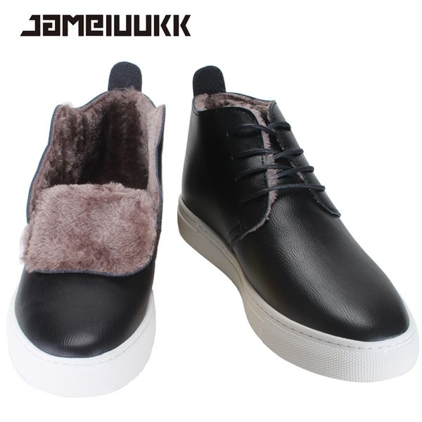 

2016 add fur warm fur men boots fashion comfortable men winter boots,quality ankle boots brand snow shoes, Black