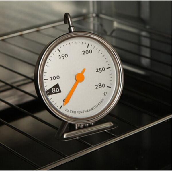 Küchen-Elektroofen-Thermometer, Edelstahl-Backofen-Thermometer, spezielle Backwerkzeuge, 50–280 °C