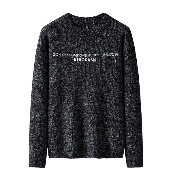 

sweater men knitted turtleneck&o-neck men autumn winter slim fit mens sweaters casual style pillovers mens clothes, White;black