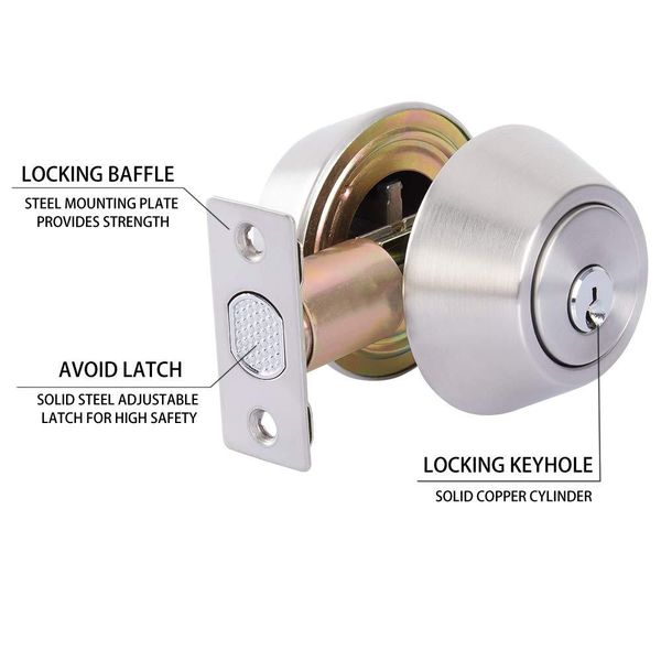 2019 Stainless Steel Indoor Knob Door Lock Background Wall Invisible Double Sided Lock Passageway Silent Invisible Lock For Home Bedroom Bathroom From