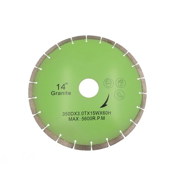 

key slot sintered diamond circular saw blades 14 inch d350mm press sharp cutting disc no chipping for stone 10pcs