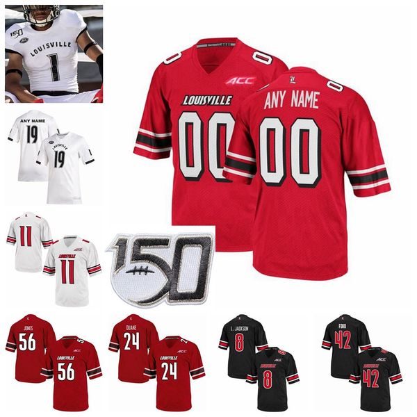 

ncaa louisville jerseys dez fitzpatrick jersey javian hawkins hassan hall marshon ford ean pfeifer college football jerseys custom stitched, Black