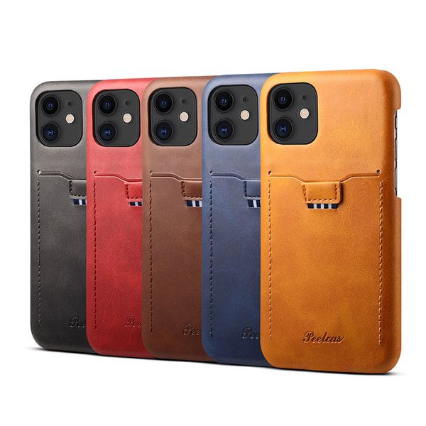 

бумажник роскошный кожаный чехол для телефона pu полная защитная задняя крышка с гнездами для карт памяти для iphone 11 pro max x samsung s1