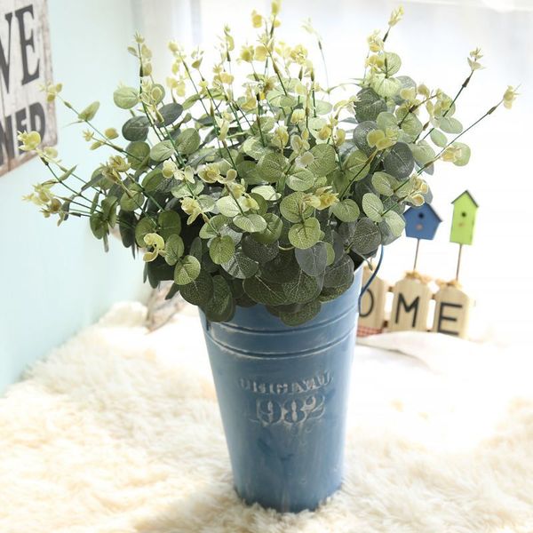 

1pcs 52cm artificial eucalyptus leaf green plant branches flower arranging festive supplies money leaves artificial flowers