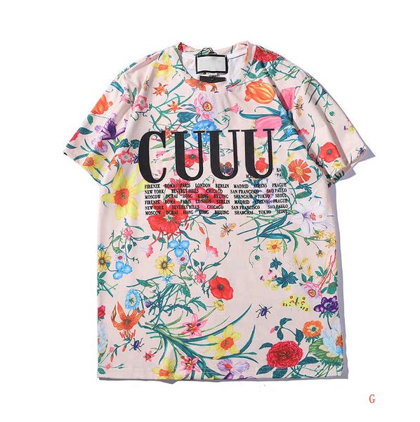 

mens t shirt flower summer casual new designer clothes letters printed short sleeve pattern colorful tees asian size lll9012403, White;black
