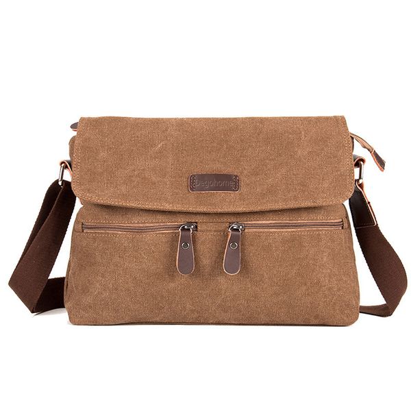 

холст кожа crossbody сумка мужчина military army vintage посыльной сумка плечо masculina сумка способ вскользь школьные сумки путешествия